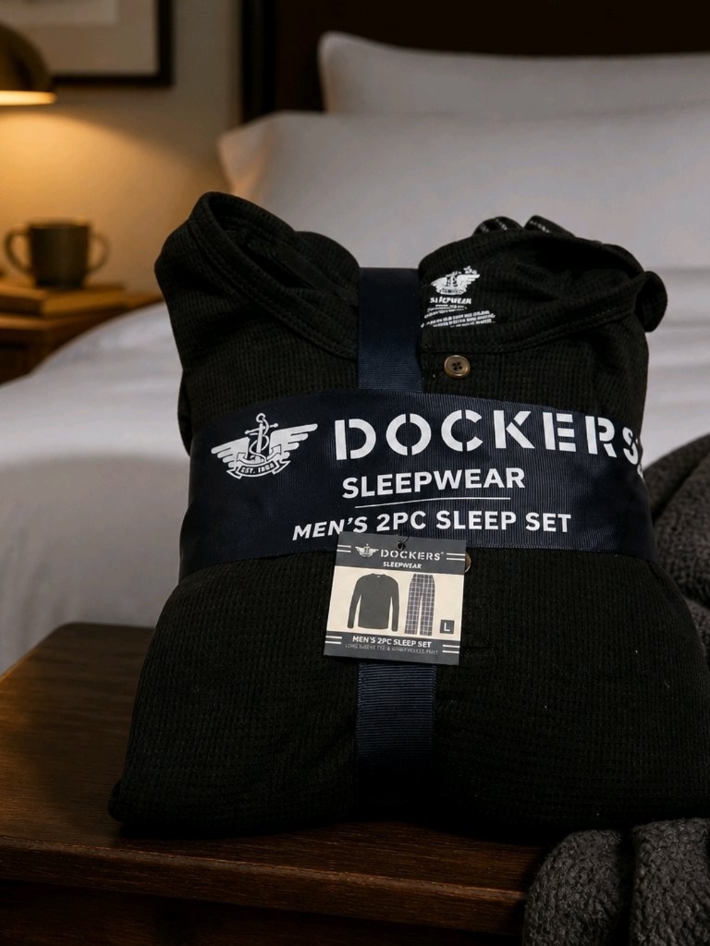 Dockers Men’s 2PC Sleep Set - Black